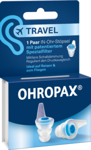 OHROPAX<sup>®</sup> Travel 1 Paar – ideal für Flugreisen
