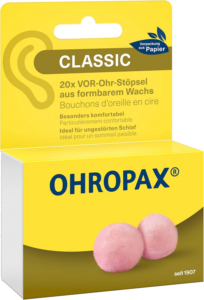 OHROPAX<sup>®</sup> Classic 20 Stück – Verpackung papierbasiert