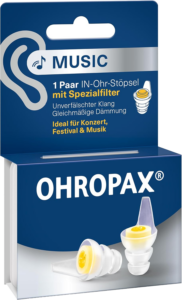 OHROPAX<sup>®</sup> Music 1 Paar – ideal für Konzerte & Festivals