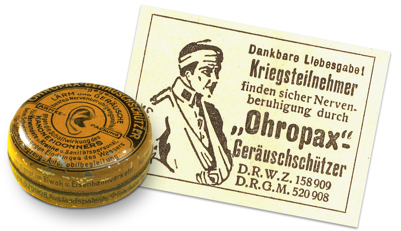 Featured image of Dankbare Liebesgabe: OHROPAX® im Ersten Weltkrieg